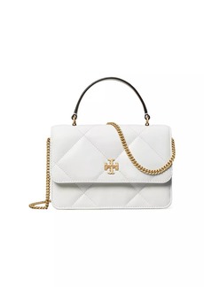 Tory Burch Mini Kira Chevron-Quilted Top Handle Bag