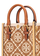 Tory Burch Mini T Monogram Canvas Top Handle Bag