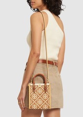 Tory Burch Mini T Monogram Canvas Top Handle Bag