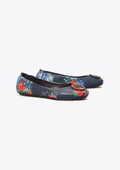 Tory Burch Minnie Printed Travel Ballet Flat, Leather