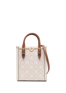 Tory Burch monogram-pattern print tote bag