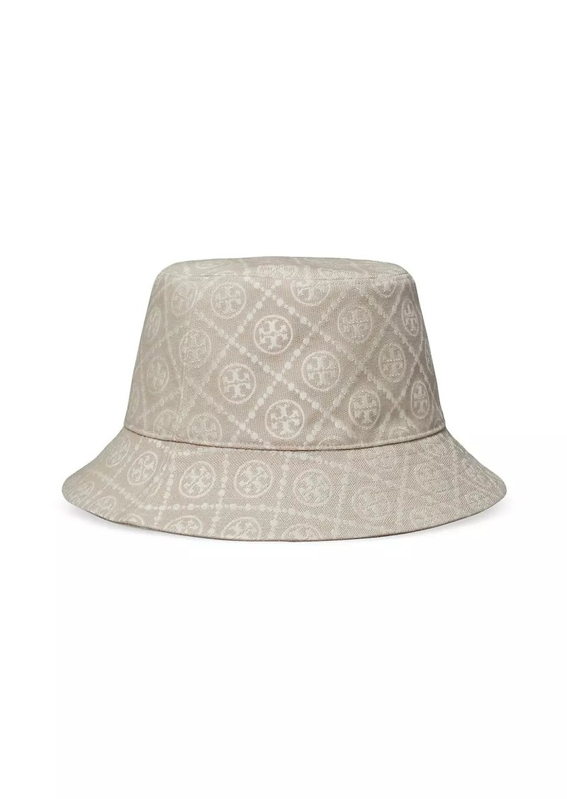 Tory Burch Monogrammed Reversible Bucket Hat