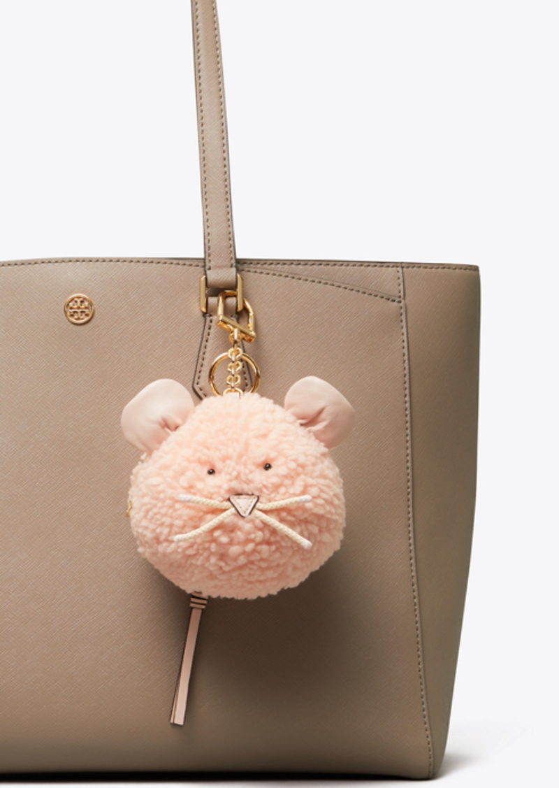 Tory Burch Mouse Pom-Pom Pouch Key Ring | Misc Accessories