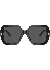 Tory Burch oversize-frame logo-plaque sunglasses