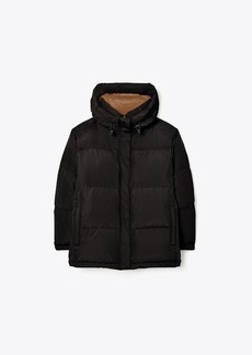Tory Burch Oversized Hooded Down Jacket