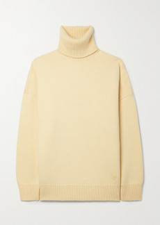 Tory Burch Oversized Merino Wool And Cashmere-blend Turtleneck Sweater