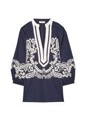 Tory Burch Paisley-Embroidered Tunic