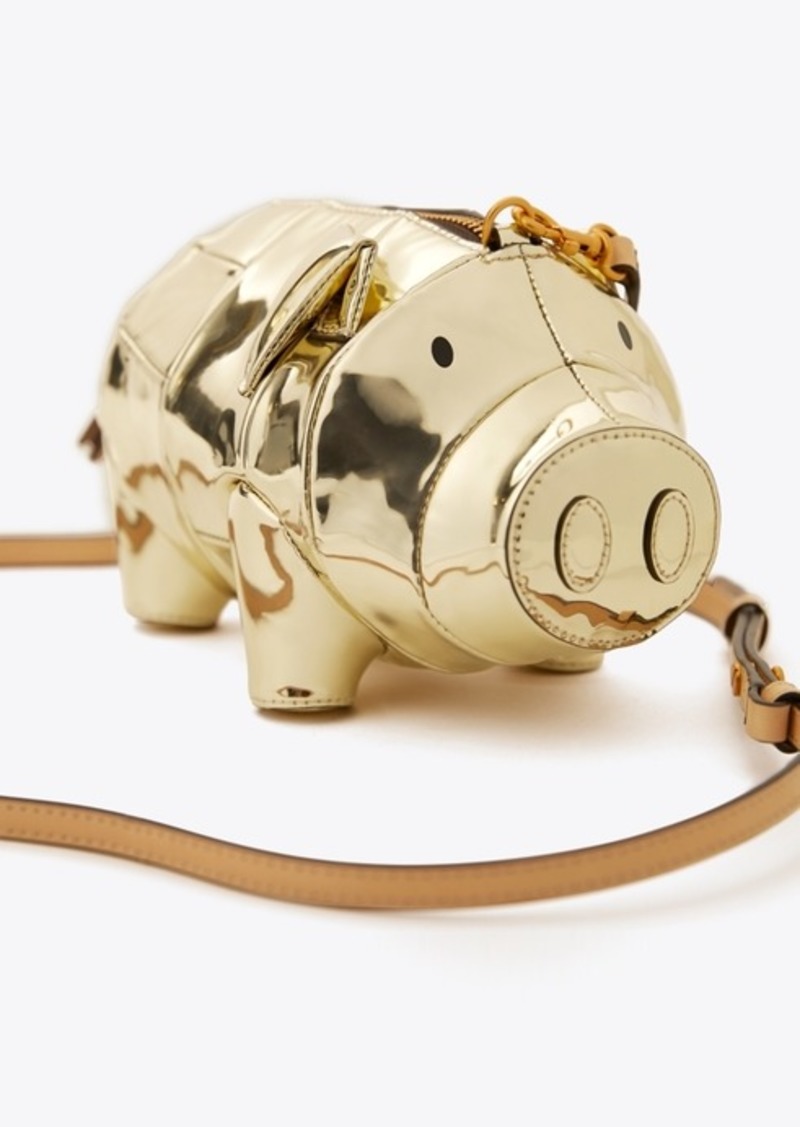 Tory Burch PEGGY THE PIG METALLIC MINI BAG | Handbags