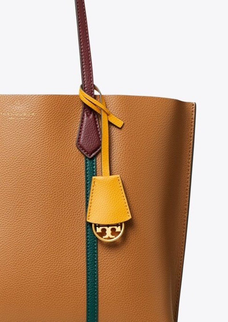 TORY BURCH Robinson Color-block Triple-compartment Tote Orange