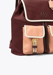 Tory Burch Perry Nylon Webbing Flap Backpack | Handbags