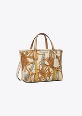 Tory Burch Perry Printed Canvas Small Triple-Compartment Tote