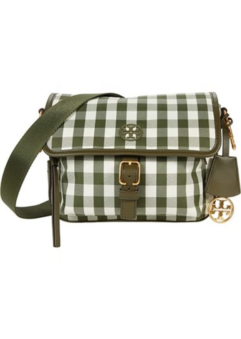 Tory Burch Miller Plaid Mini Crossbody Bag