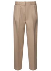 Tory Burch Pleated Wool Blend Wide Pants