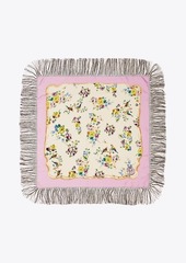 Tory Burch Porcelain Floral Silk Square Scarf