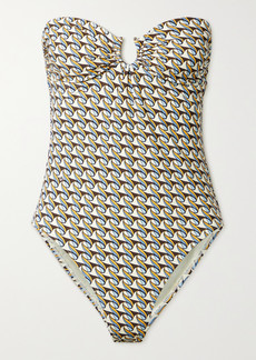 Tory Burch Printed Bandeau Swimsuit