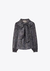 Tory Burch Printed Bow Blouse