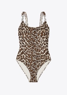 Tory Burch Printed Clip Tank Swimsuit
