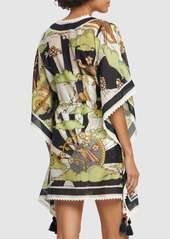 Tory Burch Printed Cotton & Silk Mini Dress