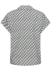 Tory Burch Printed Cotton Poplin Camp Shirt