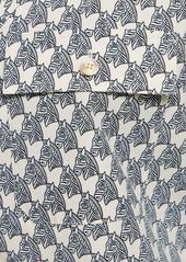 Tory Burch Printed Cotton Poplin Camp Shirt