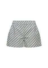 Tory Burch Printed Cotton Poplin Camp Shorts