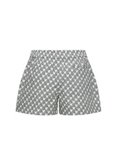 Tory Burch Printed Cotton Poplin Camp Shorts