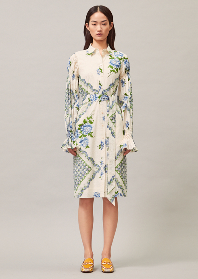 Tory Burch Printed Cotton Shirt Dress | Dresses