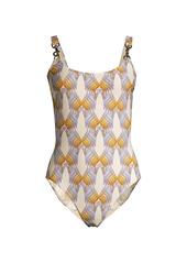 Tory Burch Printed One-Piece Swimsuit