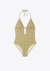 Tory Burch Printed Ring One-Piece Swimsuit