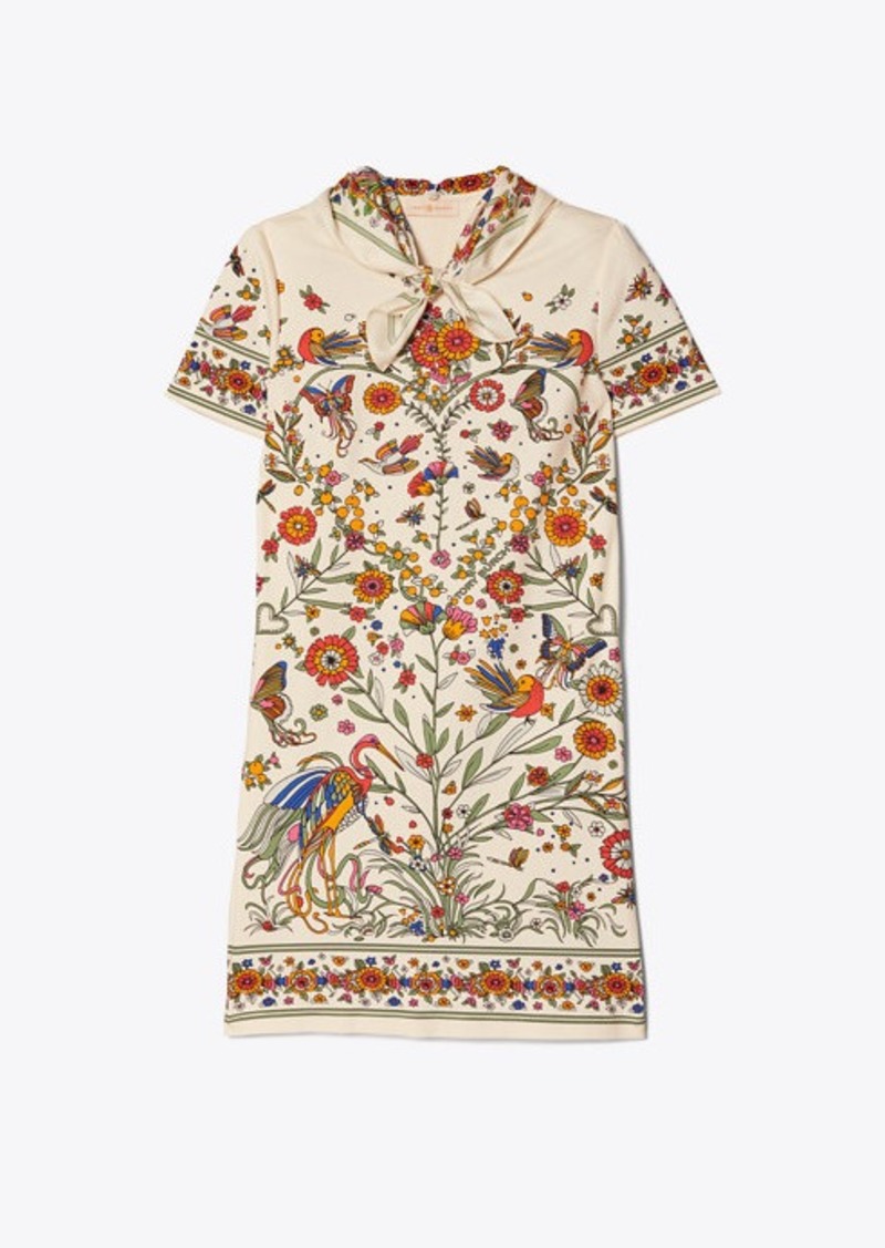 Tory Burch Printed Scarf T-Shirt Dress | Dresses