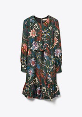 Tory Burch Printed Silk Twill Shift Dress