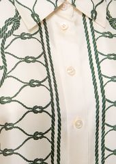 Tory Burch Printed Silk Twill Shirt