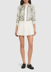 Tory Burch Printed Silk Twill Shirt