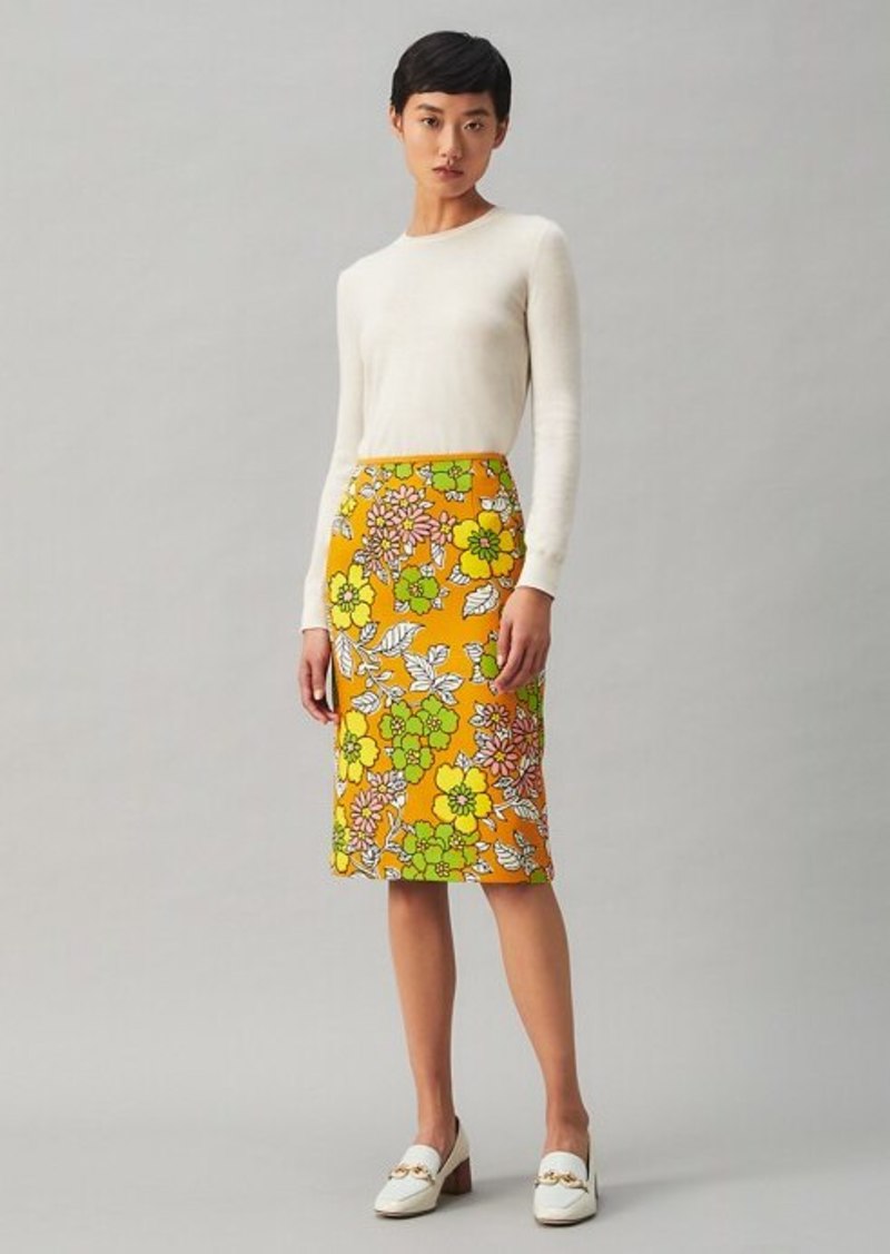 Printed Twill Pencil Skirt - 65% Off!