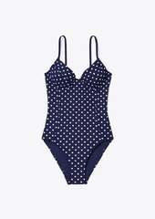 Tory Burch Printed Underwire One-Piece Swimsuit