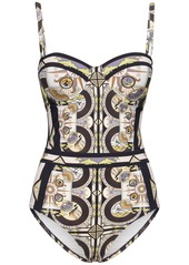 Tory Burch Printed Underwire One Piece Swimsuit