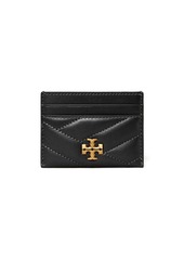 Tory Burch quilted logo-plaque cardholder