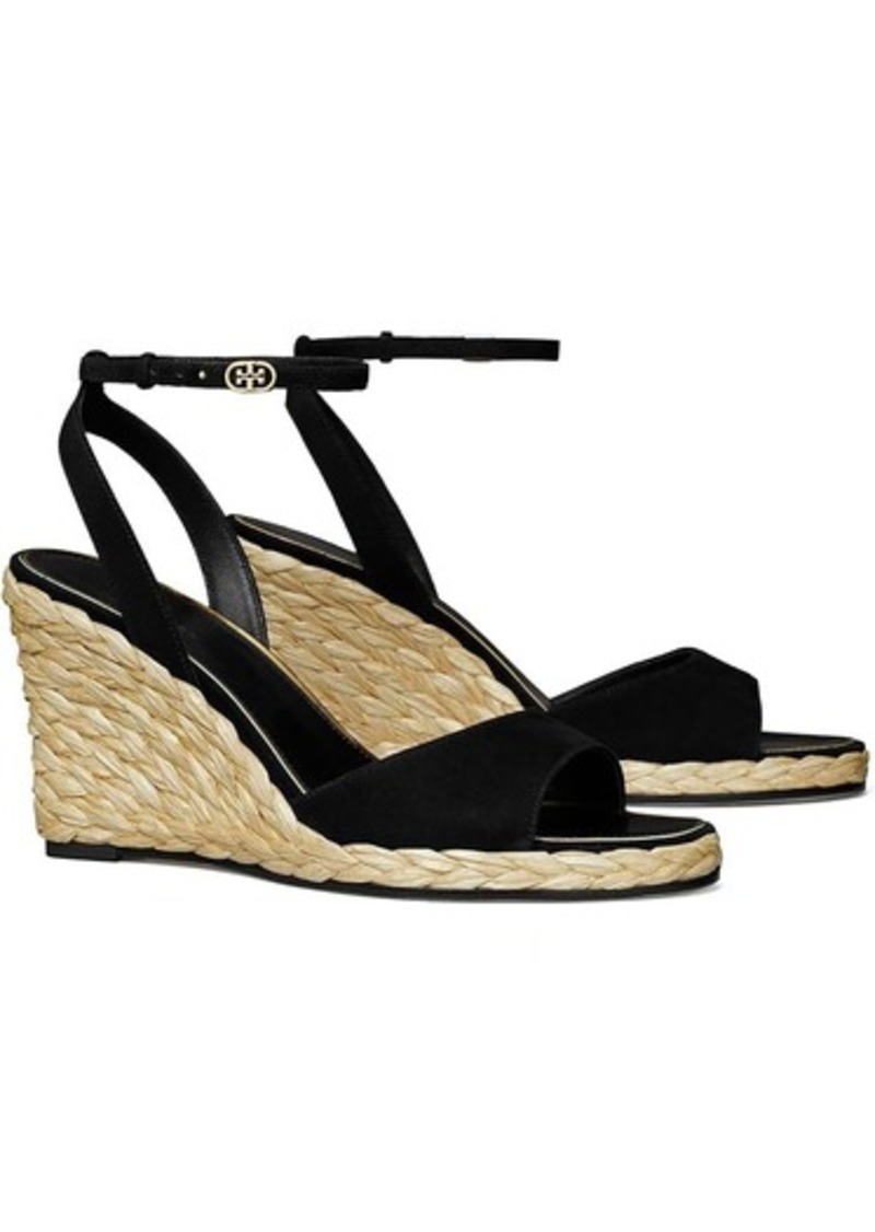 Tory Burch Raffia Sandal Wedge 80mm