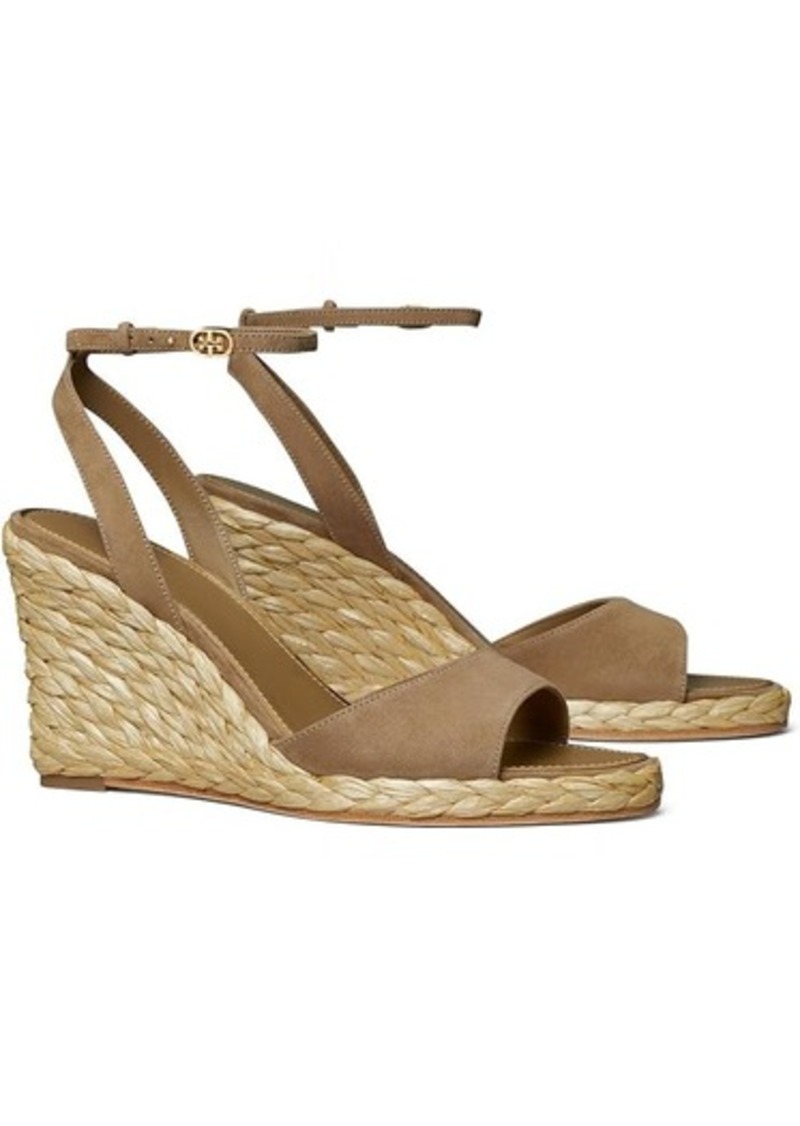 Tory Burch Raffia Sandal Wedge 80mm