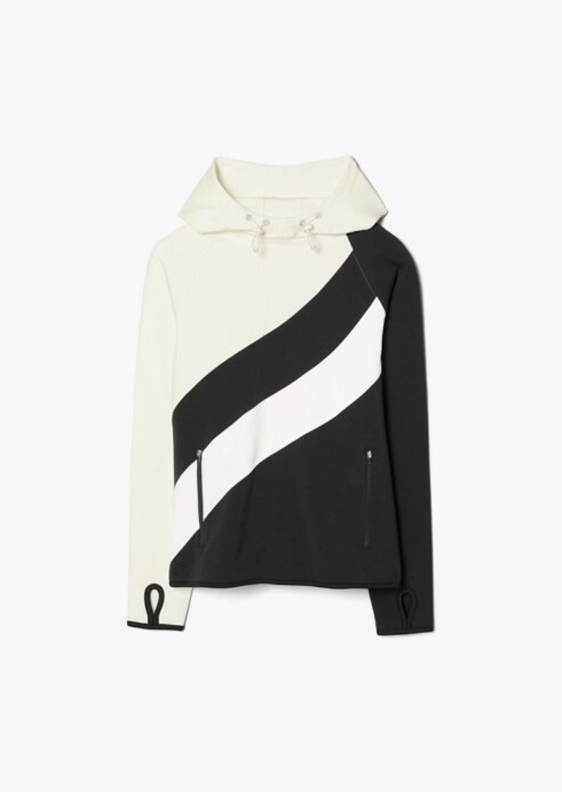 Tory Burch Reflective-Stripe Hoodie | Outerwear