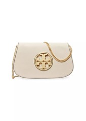 Tory Burch Reva Leather Clutch-On-Chain