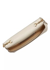 Tory Burch Reva Leather Clutch-On-Chain