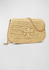 Tory Burch Reva Straw Clutch Bag