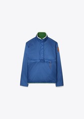 Tory Burch Reversible Nylon Fleece Pullover Jacket