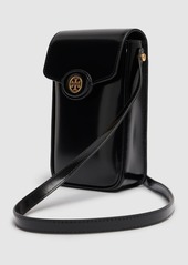 Tory Burch Robinson Brushed Leather Crossbody Bag