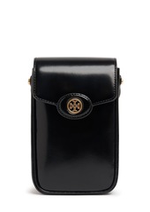 Tory Burch Robinson Brushed Leather Crossbody Bag