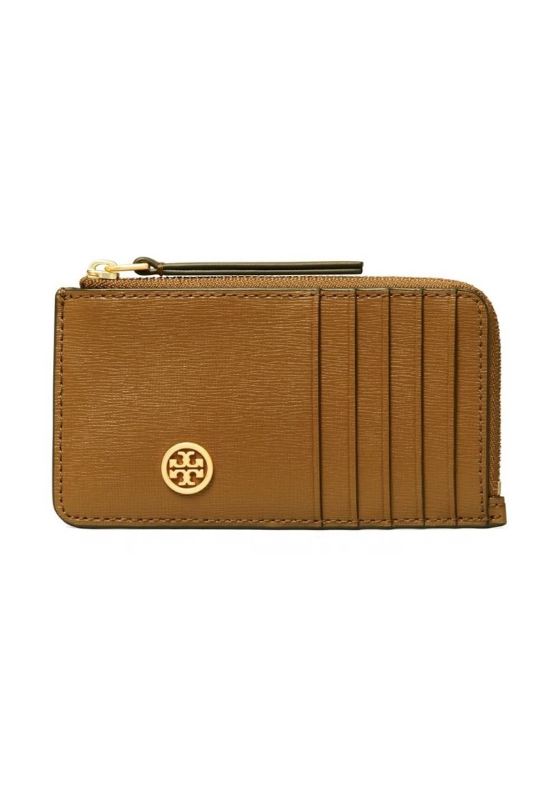 Tory Burch Robinson logo-plaque cardholder