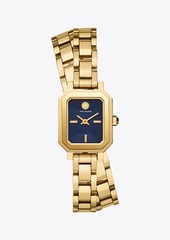 Tory Burch Robinson Mini Watch, Gold-Tone/Navy, 22 MM