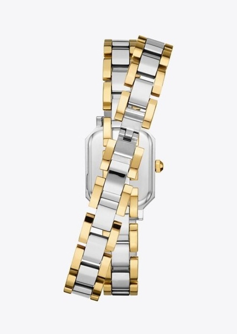 Tory Burch Robinson Goldtone Stainless Steel Bracelet Watch