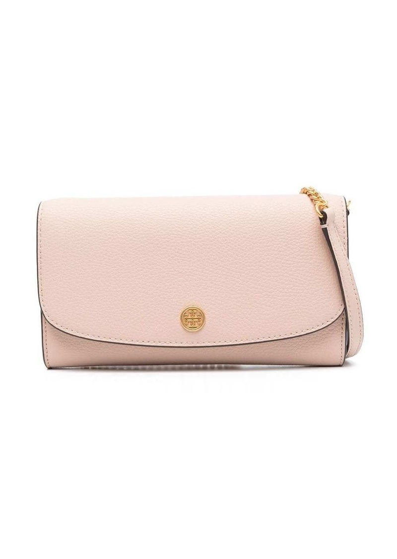 Tory Burch Robinson pebbled chain wallet